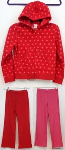 2008 Gymboree Cupcake Cutie 3pc Fleece Hoodie Pants sz 12 Red Polka Dot Winter - Picture 1 of 14