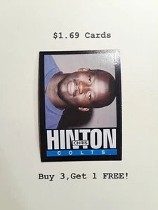 1985 Topps Chris Hinton #263 football card Indianapolis Colts - Picture 1 of 2