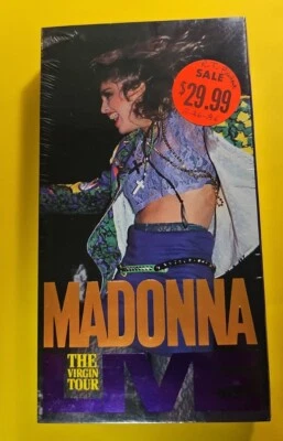 Madonna - Live The Virgin Tour VHS SEALED Warner NO BARCODE  Foto 1 de 4