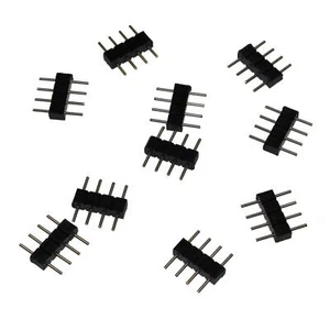 10x RGB LED Saltador 4 Pin Conector 10x3mm Adaptador Acoplamiento - Imagen 1 de 2