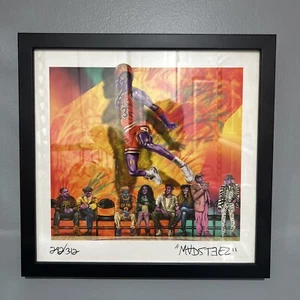 Michael Jordan Limited Edition Print / Madsteez Auto /#312 Weenjordan Framed - Picture 1 of 3