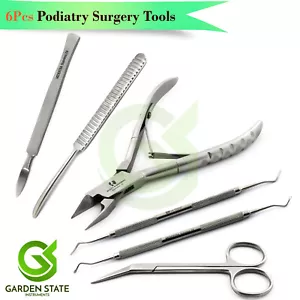 Kit Podologia Chiropodi Rimozione Unghie Tagliaunghie Tagliaunghie Escavatore - Foto 1 di 7