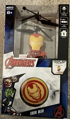 MARVEL IRON MAN Flying Character UFO Helicopter With Remote Control - Image 1 of 4