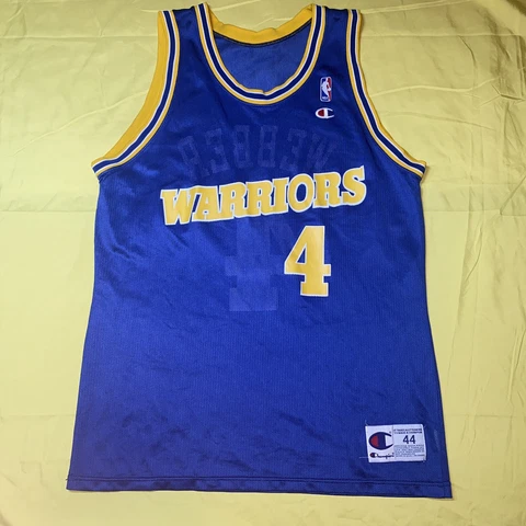 Champion Chris Webber Golden State Warriors #4 NBA Jersey - Mens 44 L 21” x 31” Cover