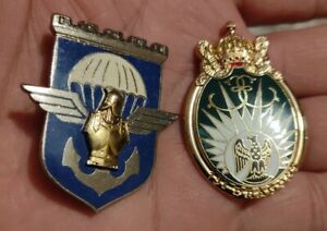 Lot insignes militaires parachutistes 13e RDP 17e RGP dragons génie
