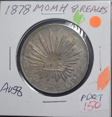 1878 MO MH MEXICO SILVER 8 REALES - Image 1 of 2