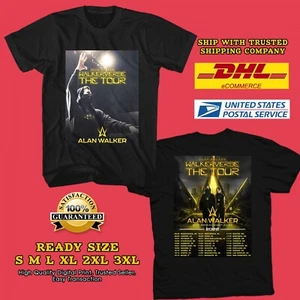2022 SHOW ALAN WALKER WALKERVERSE THE FALL TOUR BLACK TEE SHIRT - Picture 1 of 11