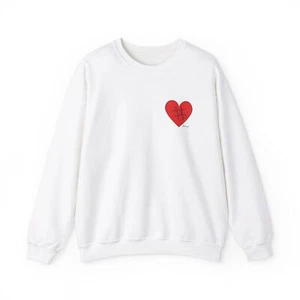 Valentine's Sweatshirt, Valentine's Shirt, Love Heart Sweatshirt - Picture 1 of 17