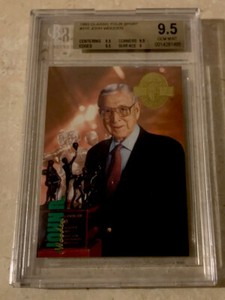 JOHN WOODEN RARE 1993 CLASSIC BGS GEM MINT 9.5 POP 4