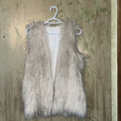 GB Gianni Bini Chaleco de Piel Sintética Marfil Talla Unisex Mujeres Hombres Sissy TS CD Foto 1 de 4