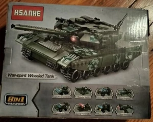 Hsanke 8 In 1 Transforms War-spirit Wheeled Tank - Picture 1 of 2