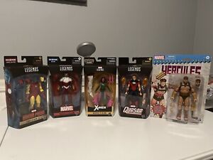 Marvel Legends 5 Action Figure Lot - Iron Man, Falcon, Quasar, Hercules, Blink