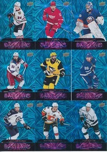 U PICK EM LOT 2020-21 20-21 UD Series 1 & 2 & Extended Dazzlers Blue Insert set - Picture 1 of 1