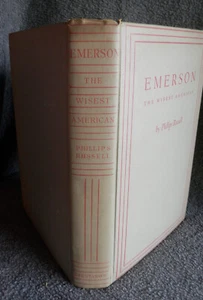 EMERSON: THE WISEST AMERICAN by Phillips Russell 1929 Biography HC VGC - Imagen 1 de 16