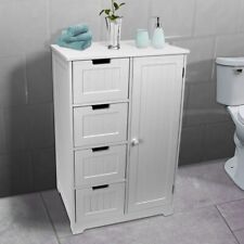 Bathroom Bedroom 4-Drawer Nursery Storage Cabinet Dresser White Inc Warranty