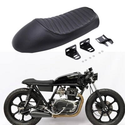 Sillín de corredor de café asiento individual de conductor de PU para Kawasaki KZ650 KZ1000 KZ 400 750 900 Foto 1 de 4