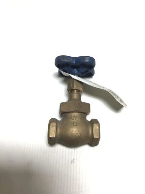Nibco 1/8 in NPT T-235-Y Globe Valve - Bronze, Class 150, 039923627629 - Image 1 of 4
