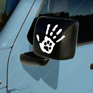 Dos calcomanías ondulatorias Dog Paw para adaptarse al par Jeep Wrangler JL JT JK TJ (x2) derecha e izquierda - Imagen 1 de 28