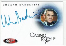 James Bond In Motion 40th Ann. Autograph Card A106 Urbano Barberini asTomelli