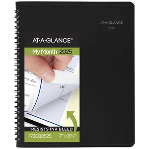 Quicknotes 2025 Monthly Planner Black Medium 7 X 8 34 - Monthly - Picture 1 of 12
