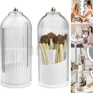 Rotating Makeup Organiser Cosmetic Storage Box Eyeshadow Brush Holder Valentine - Picture 1 of 24