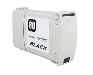 Cartouches D'Encre pour HP Designjet 1050 1055 CM / Numéro 80/C4871A Noir - Photo 1/1
