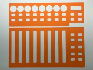 3 orange Overlays für Behringer BCF2000 - Picture 1 of 1