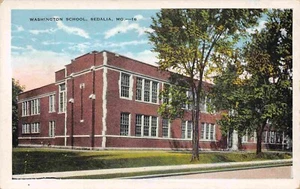 Postal de Washington School Sedalia Missouri década de 1920 - Imagen 1 de 2