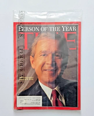 Sealed TIME Magazine George W Bush Person of the Year 2000 + Time Digital 2001 - Image 1 of 4