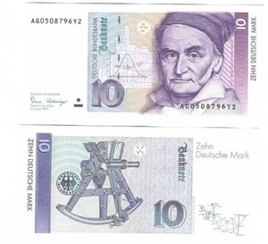 Germany - 10 Mark 1989 aUNC / UNC P. 38a Lemberg-Zp - Picture 1 of 1