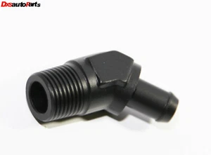 (uno) Adaptador de montaje de aluminio de 45 grados para púas de 1/2NPT macho a 1/2" negro - Imagen 1 de 8