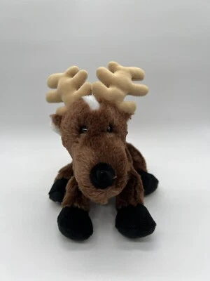 Ganz Webkinz Plush Reindeer Brown Moose Caribou Stuffed Animal Toy HM137 NO CODE - Image 1 of 4