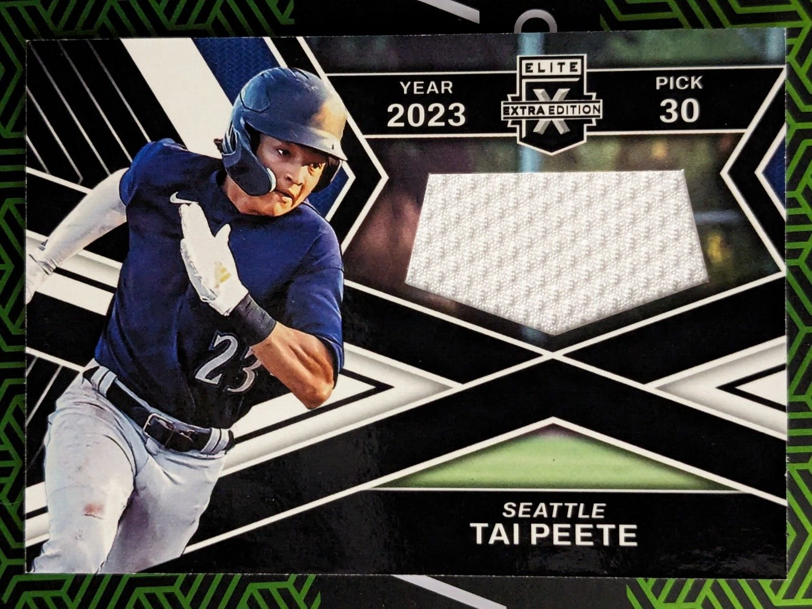 Tai Peete 2023 Panini Elite Extra Edition First Round Materials Seattle Mariners