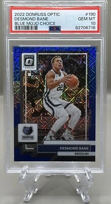 Desmond Bane 2022-23 Donruss Optic Blue Mojo Choice Prizm 05/24 PSA 10! Pop 1 - Image 1 of 3