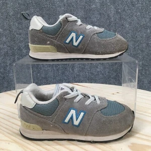 New Balance Shoes Children 10 574 Sneakers Gray Lace Up Low Top Comfort 0574BA1 - Picture 1 of 13
