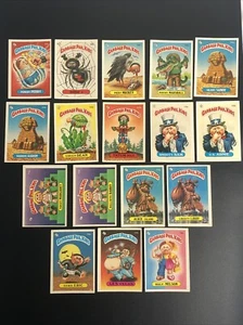 Vintage 1986 Garbage Pail Kids GPK - 17 Sticker Card Lot - Middle Numbers - Picture 1 of 24
