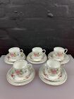 5 x Paragon Tay San Tea Trios Cups Saucers and Side Plates Set