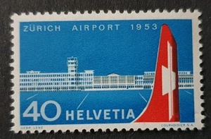 1953 SCHWEIZ ZWITSERLAND SUISSE FLUGHAFEN ZÜRICH LUFTFAHRT SS POSTFRISCH - Bild 1 von 1