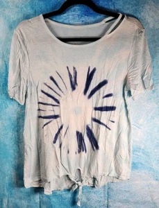 Justice Girls Size 18-20 Multicolor Tie Dye Short Sleeve Drawstring Pullover  - Picture 1 of 3