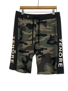 Tenore Men’s Green Camo Team BoardShorts Size 32” Waist 11” Inseam NWT - Picture 1 of 11