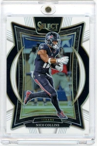 Nico Collins 2024 Panini Select Concourse White Prizm /35 #86 Houston Texans - Picture 1 of 2