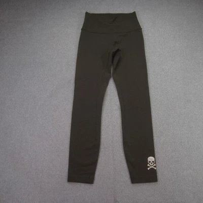 Leggings Lululemon para mujer 4 verde oliva tiro alto SoulCycle calavera logotipo yoga Foto 1 de 4