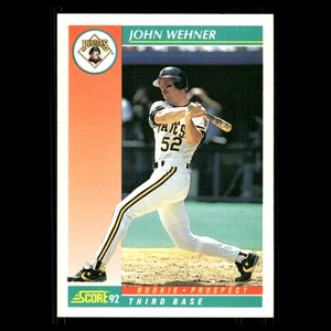 Tarjeta de béisbol John Wehner #752 1992 Score Pittsburgh Pirates MLB - Imagen 1 de 3