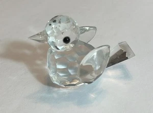 Estatuilla de pájaro de cristal vintage - Imagen 1 de 3