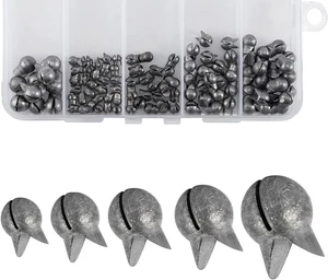 Alwonder 100er Pack Big Size Removable Split Shot Angelgewichte Kit 1/50, 1/30, - Bild 1 von 12