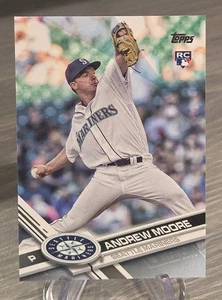 Andrew Moore 2017 Topps aggiornamento festa del papà blu /50 Rookie #US98 Mariners RC - Foto 1 di 3