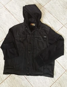 Superdry 3XL XXXL Worker Denim Chaqueta con Capucha Algodón Brazos y Capucha Excelente  - Imagen 1 de 7