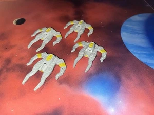 Star Trek Micro Machines Lot X4 Miradorn Space Wars Ship Cruiser Fleet - Picture 1 of 1