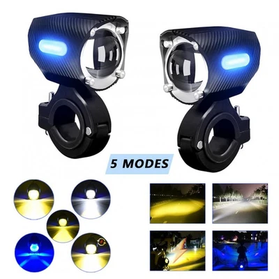 2pcs 5 Modes 120W 18000LM Super Bright LED Driving Spotlights & Switch - Image 1 of 4