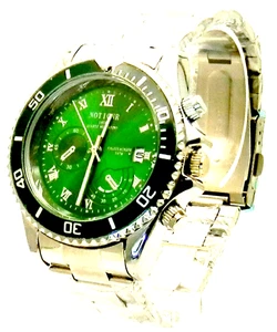 Neu Notionr grün Quart Datum Analog rund Armband Uhr verpackt - Bild 1 von 10